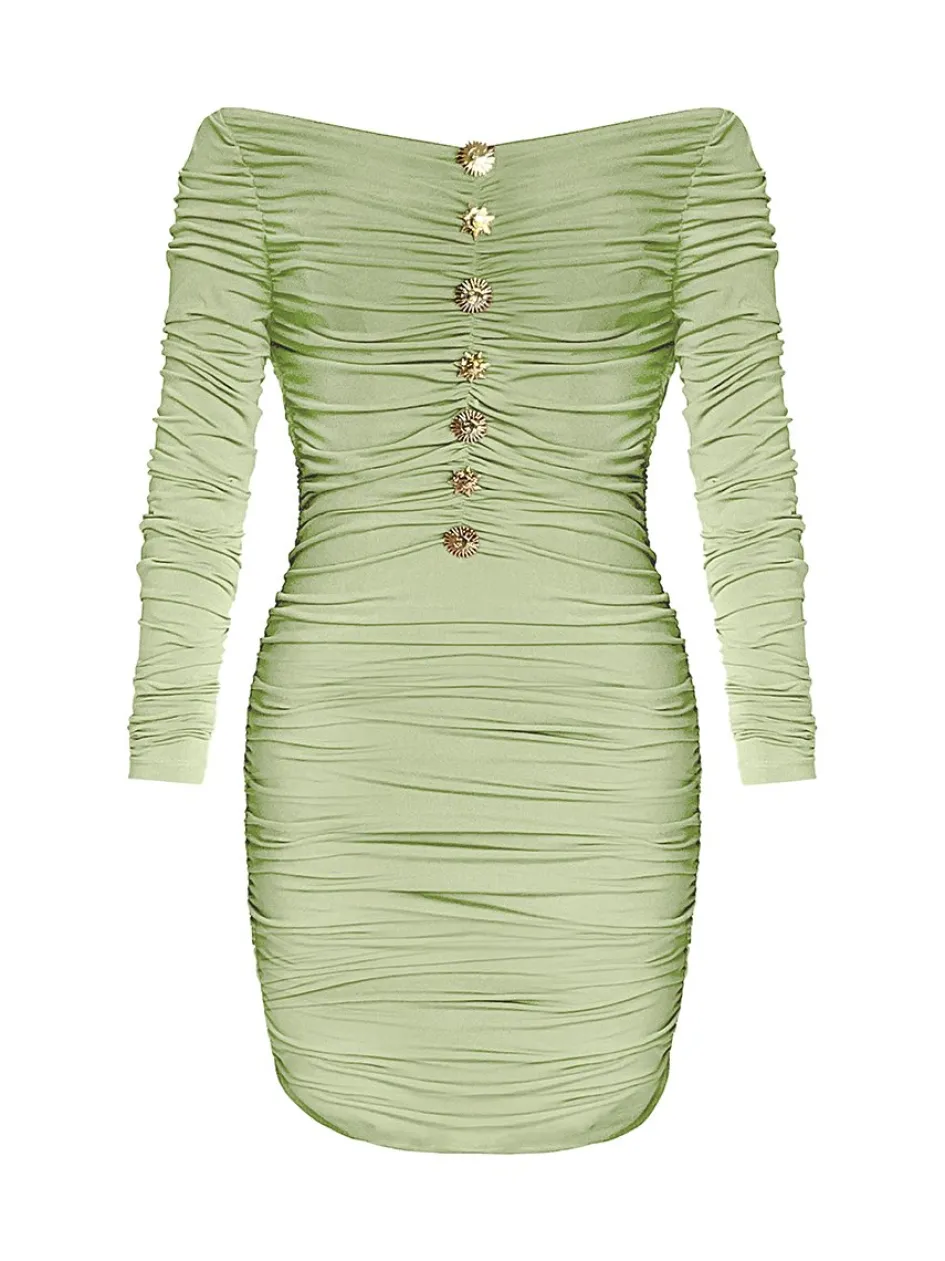 Gigii's Mini Dresses | Alegra Dress - Matcha Green