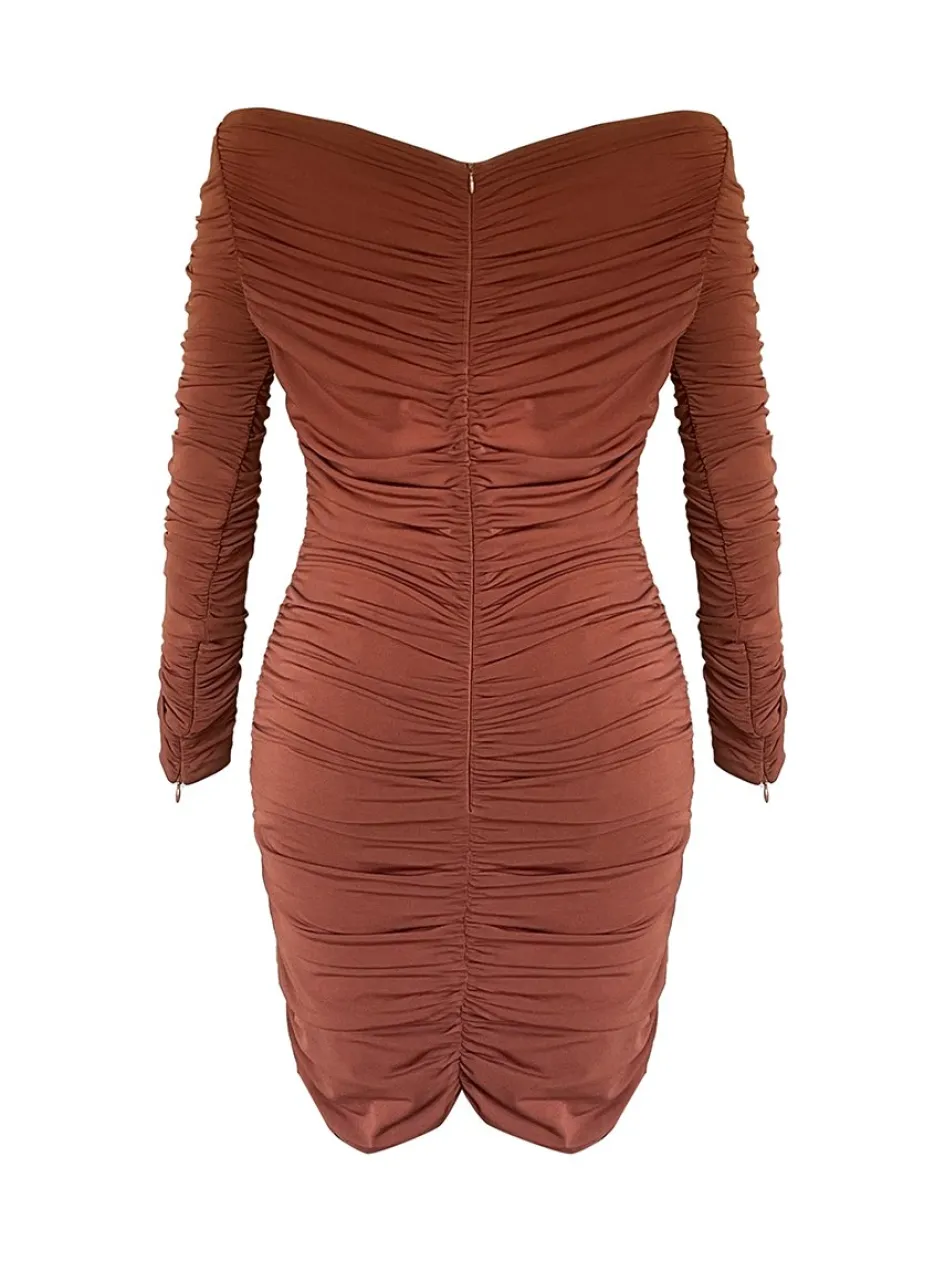 alegra_dress__midnight_plum_3.webp Gigii's Mini Dresses | Alegra Dress - Midnight Plum