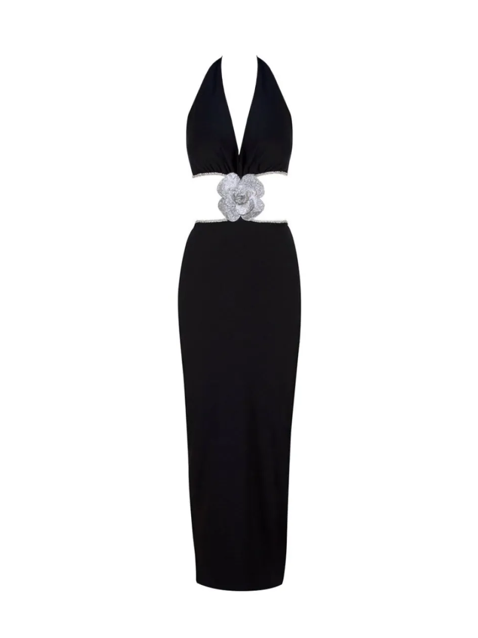 alice_rose_dress__black_3.webp Gigii's Midi Dresses | Alice Rose Dress - Black