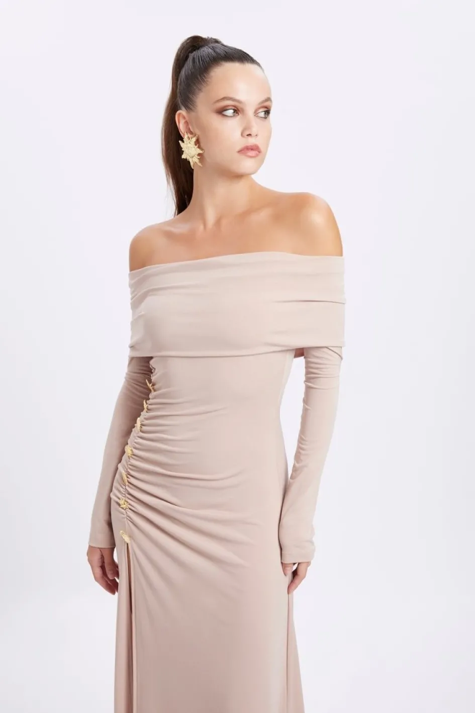 Gigii's Midi Dresses | Cabana Dress - Nude