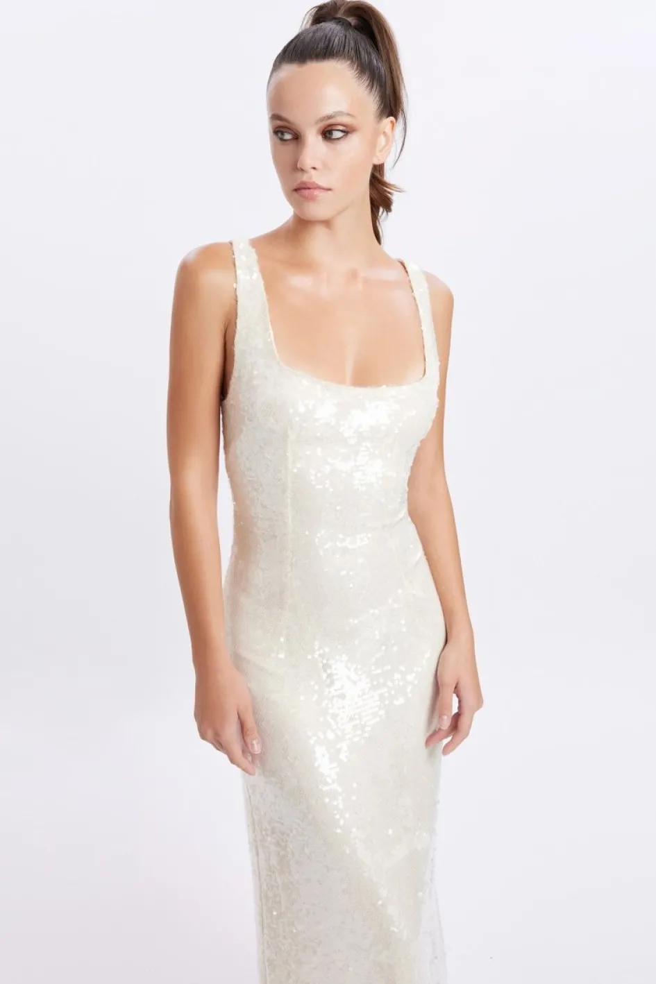 Gigii's Midi Dresses | Cateline Dress - Soft Beige
