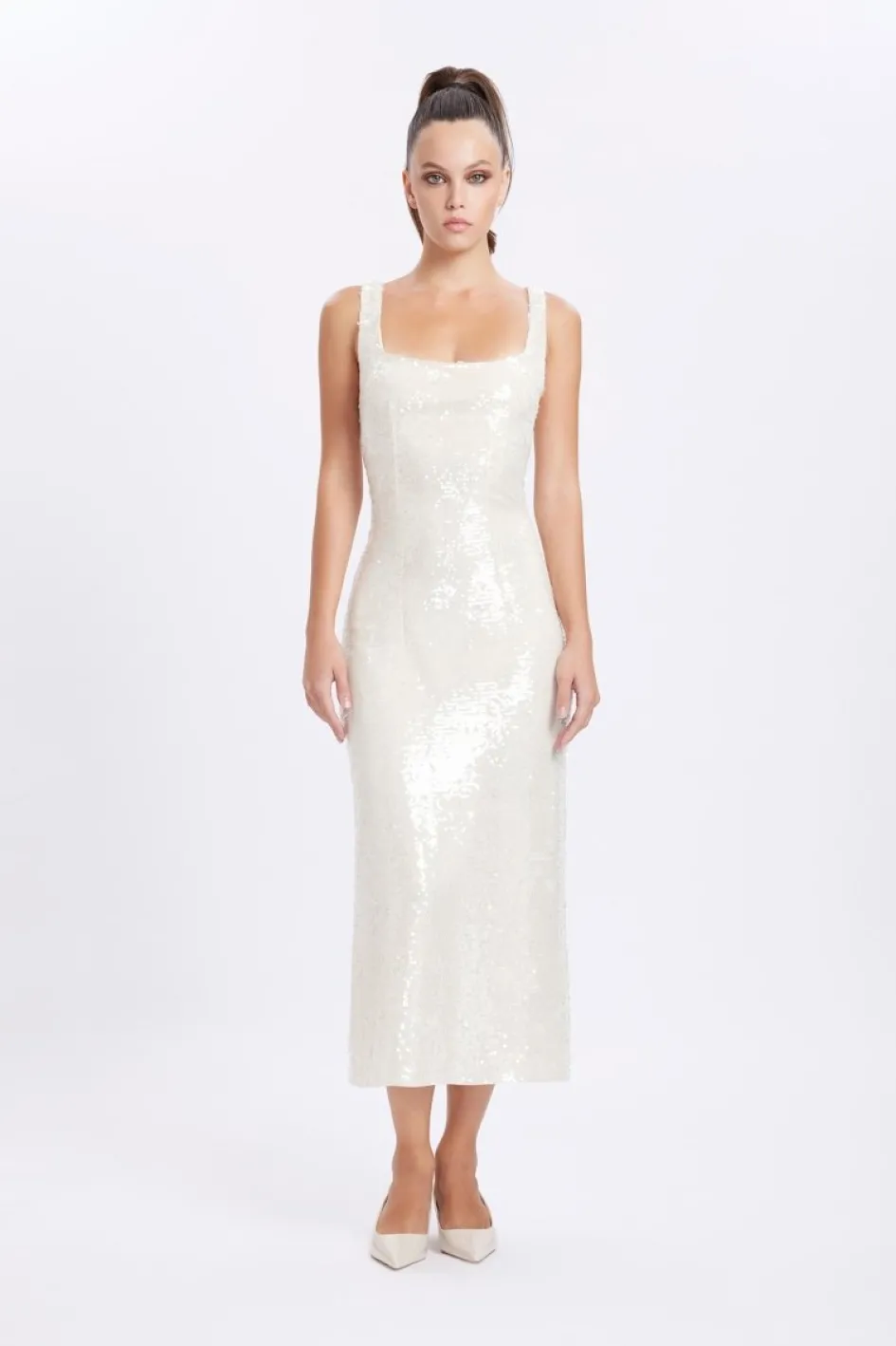 Gigii's Midi Dresses | Cateline Dress - Soft Beige