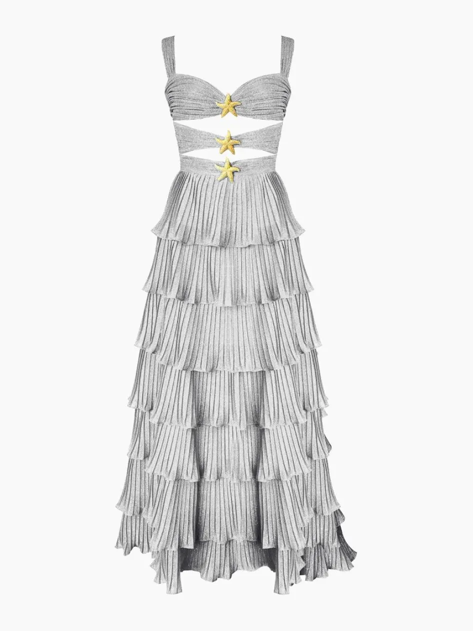 Gigii's Maxi Dresses | Dresses | Devin Mermaid - Silver