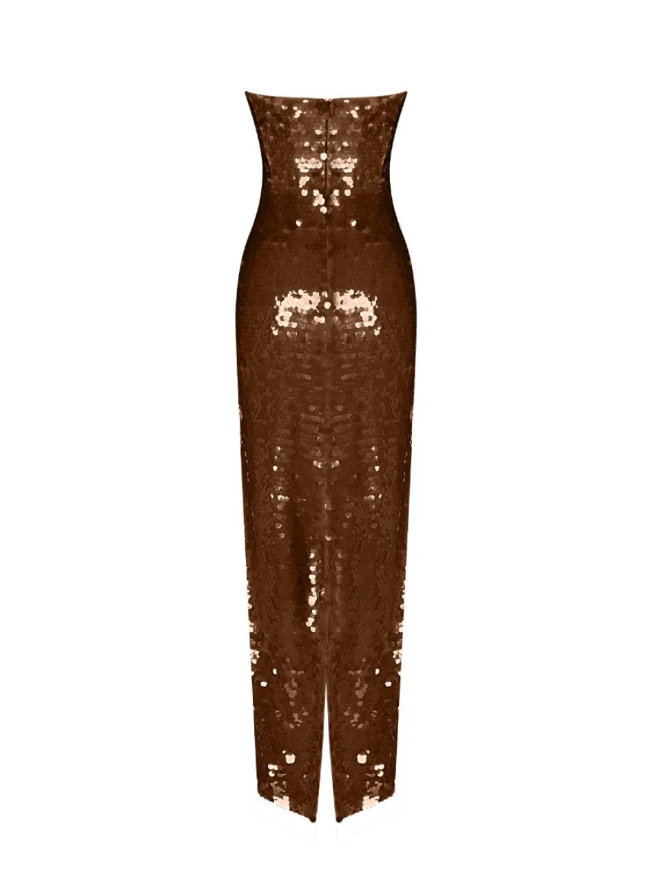 Gigii's Maxi Dresses | Gala Dress - Brown