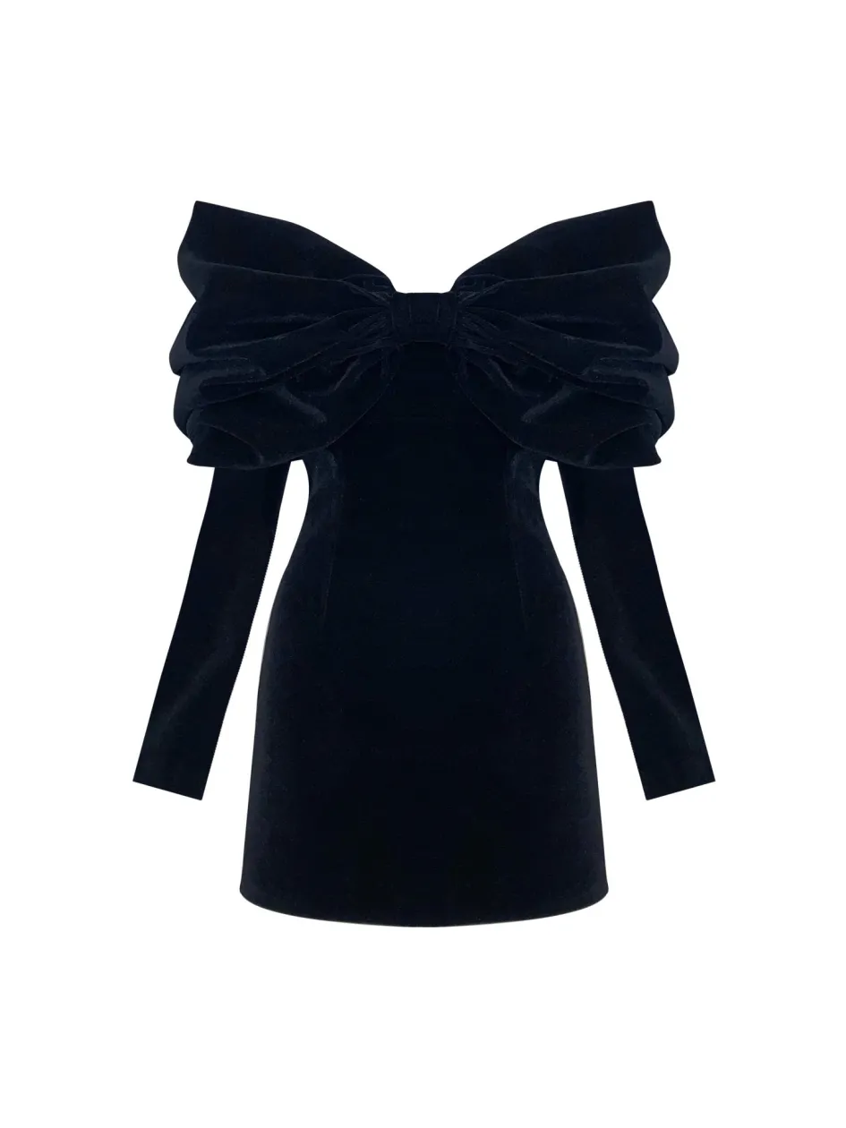 Gigii's Mini Dresses | Dresses | Lavinya Velvet Dress - Black