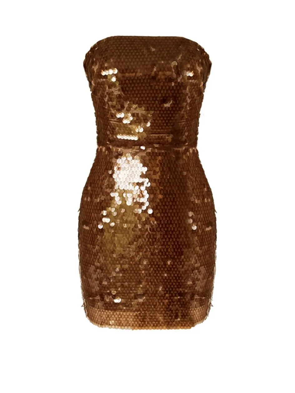 loren_mini_glam_dress__chocalate_brown_3.webp Gigii's Mini Dresses | Loren Mini Glam Dress - Chocalate Brown