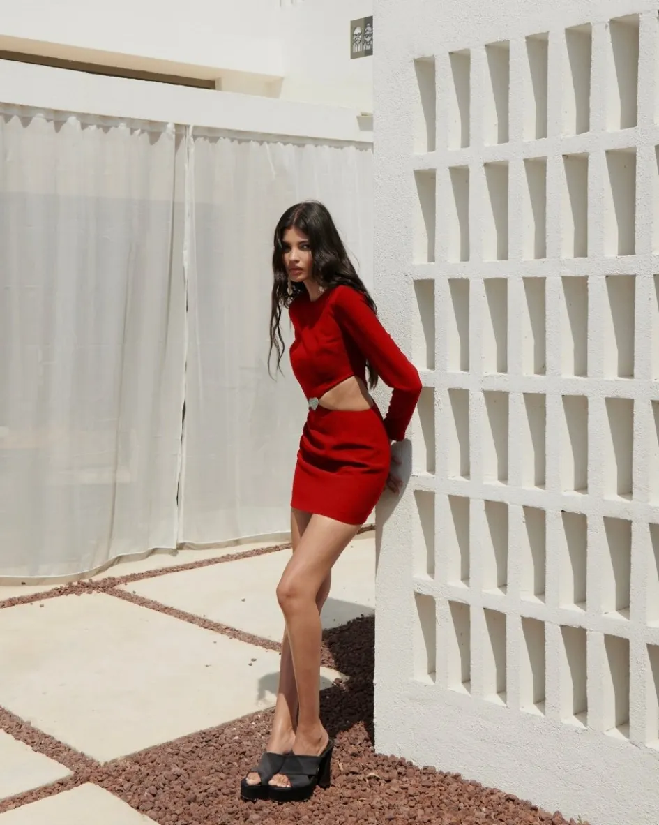 Gigii's Mini Dresses | Marcella Dress - Red