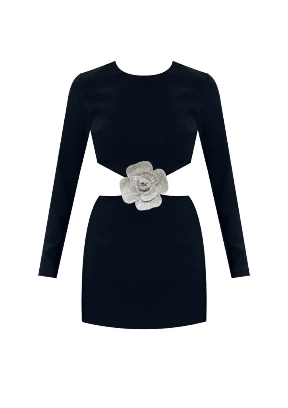marcella_rose_dress__black_2.webp Gigii's Mini Dresses | Marcella Rose Dress - Black