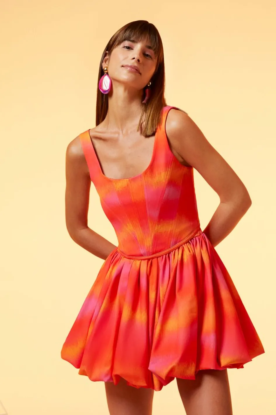 Gigii's Patterned Dresses | Bustiers | Nora Top - Red