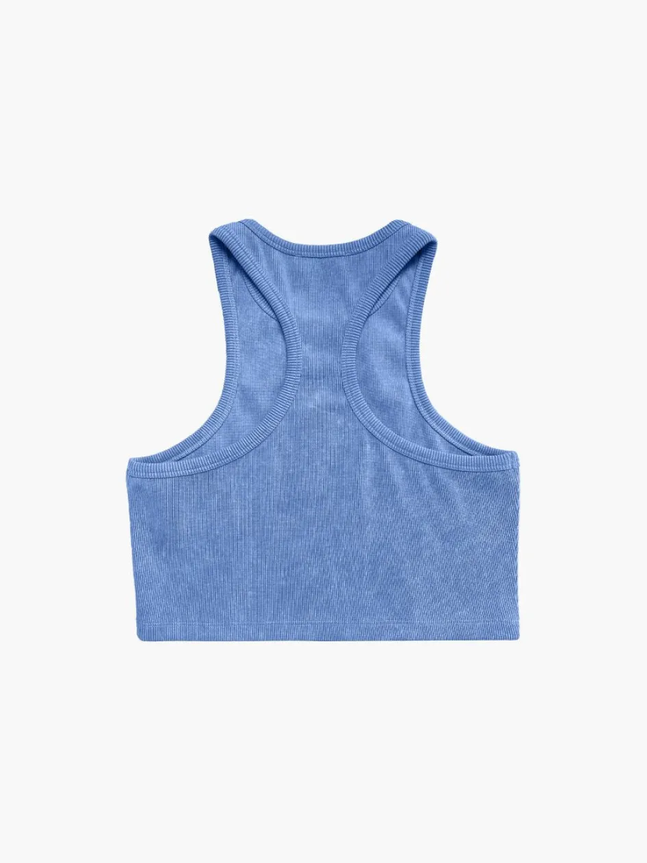 Gigii's Activewear | Street Smart | Soho Crop Tank - Blue