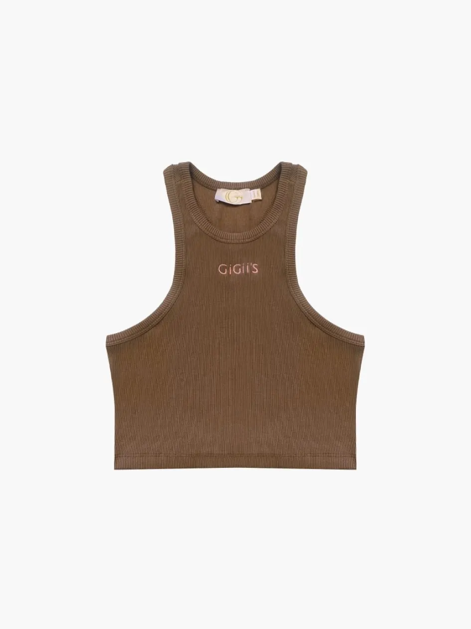 Gigii's Street Smart | Activewear | Soho Crop Tank - Brown