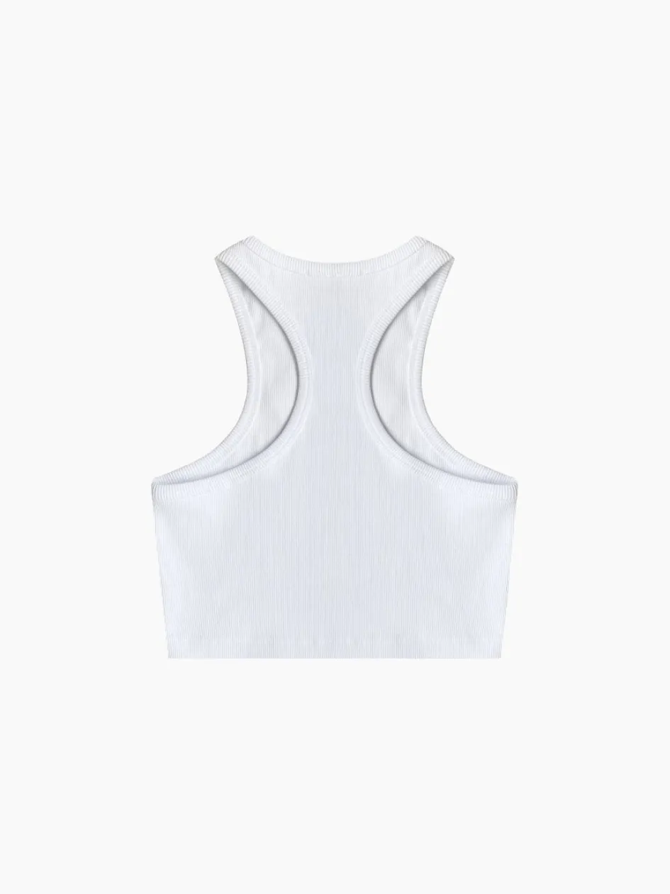 soho_crop_tank__white_2.webp Gigii's Activewear | Street Smart | Soho Crop Tank - White