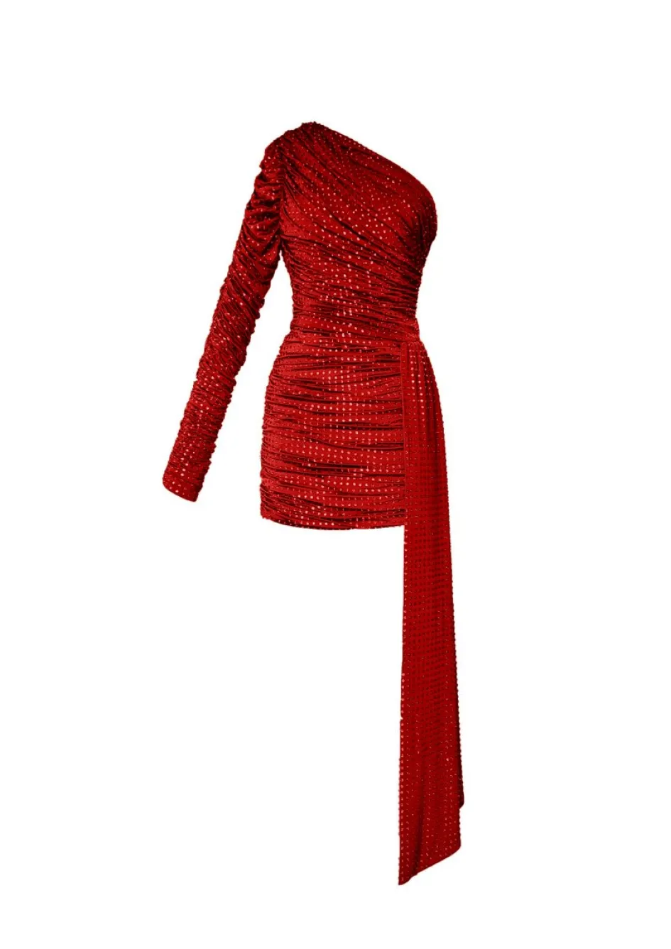 Gigii's Mini Dresses | Valona Diamond Dress - Red